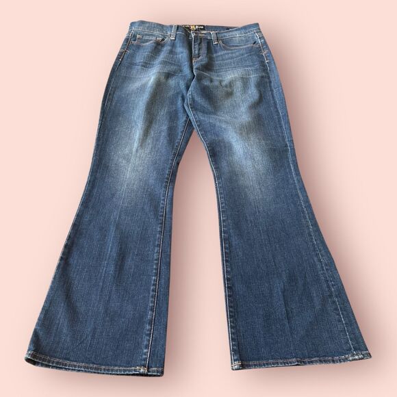 Lucky Brand Denim - Lucky Brand Sofia Bootcut Jeans Womens 14/32 Blue Denim Stretch Mid-Rise Outdoor